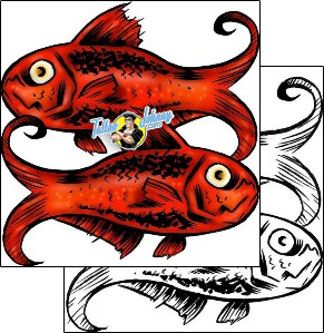 Fish Tattoo marine-life-fish-tattoos-dave-fox-dxf-00070