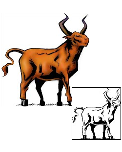Bull Tattoo Taurus tattoo | DXF-00092