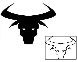 Bull Tattoo Taurus tattoo | DXF-00096