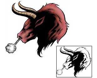 Bull Tattoo Taurus tattoo | DXF-00098