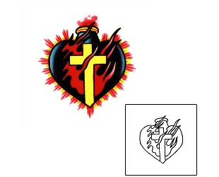 Sacred Heart Tattoo Tattoo Styles tattoo | DZF-00022
