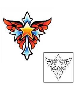 Butterfly Tattoo Religious & Spiritual tattoo | E1F-00010