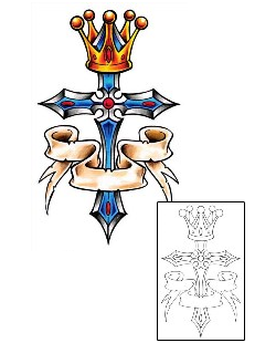King Tattoo Religious & Spiritual tattoo | E1F-00015