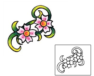 Cherry Blossom Tattoo Plant Life tattoo | E1F-00025