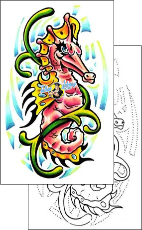 Sea Creature Tattoo e1f-00114