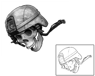Military Tattoo Horror tattoo | EAF-00011