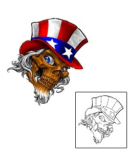 Patriotic Tattoo Horror tattoo | EAF-00012