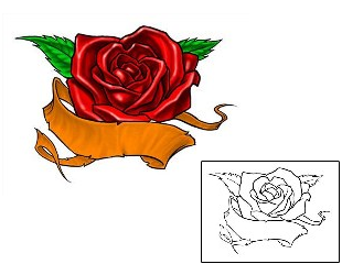 Rose Tattoo Plant Life tattoo | EAF-00015