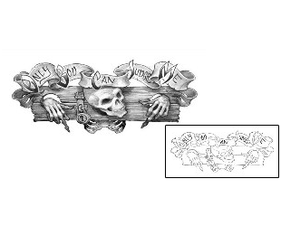Skeleton Tattoo Horror tattoo | EAF-00062
