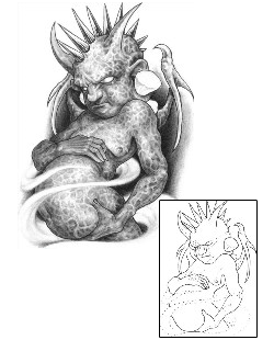 Devil - Demon Tattoo Horror tattoo | EBF-00005
