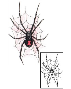 Spider Web Tattoo Insects tattoo | ECF-00043