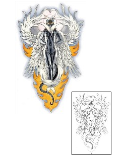 Angel Tattoo Religious & Spiritual tattoo | ECF-00047