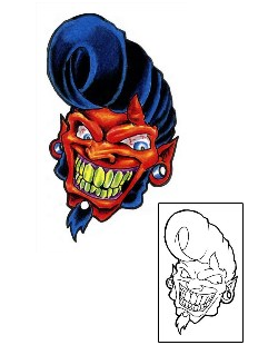 Devil - Demon Tattoo Horror tattoo | EDF-00017