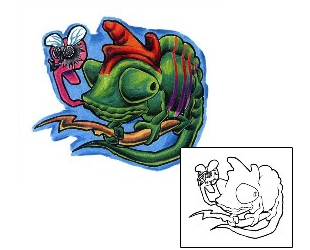 Lizard Tattoo Reptiles & Amphibians tattoo | EDF-00056