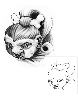 Voodoo Tattoo Horror tattoo | EDF-00081