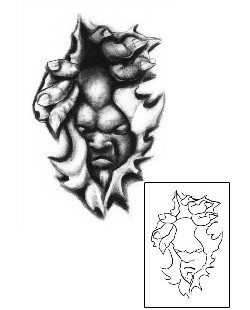 Devil - Demon Tattoo Horror tattoo | EDF-00096