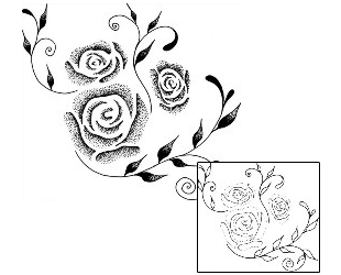 Rose Tattoo Plant Life tattoo | EGF-00088