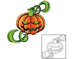 Pumpkin Tattoo Horror tattoo | EHF-00039