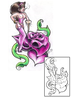 Pin Up Tattoo Mythology tattoo | EJF-00008