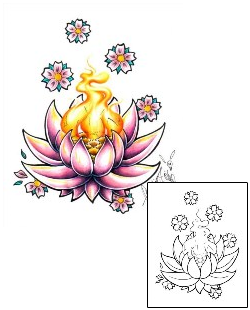 Asian Tattoo Plant Life tattoo | EJF-00020
