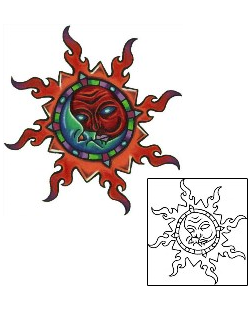 Sun Tattoo Astronomy tattoo | EKF-00034