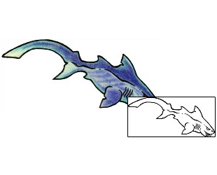 Shark Tattoo Marine Life tattoo | EKF-00100