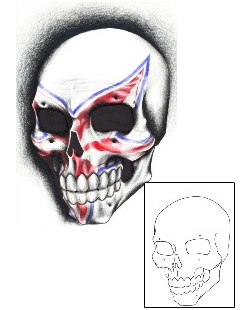 Skull Tattoo Horror tattoo | ELF-00020