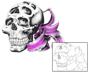 Skull Tattoo Horror tattoo | ELF-00021