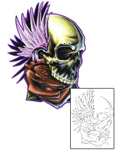 Skull Tattoo Horror tattoo | ELF-00022
