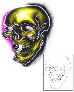 Skull Tattoo Horror tattoo | ELF-00024