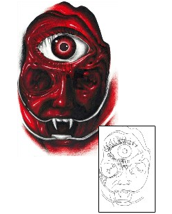 Devil - Demon Tattoo Horror tattoo | ELF-00025