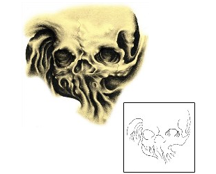 Skull Tattoo Horror tattoo | ELF-00030