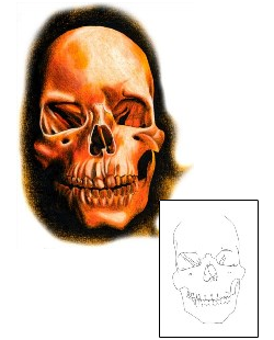 Skull Tattoo Horror tattoo | ELF-00039
