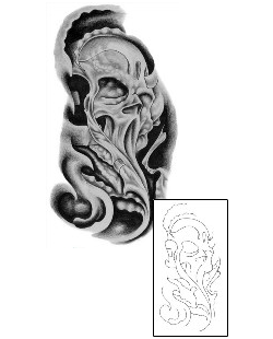 Skull Tattoo Horror tattoo | ELF-00040