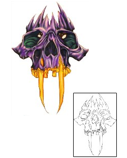 Skull Tattoo Horror tattoo | ELF-00047