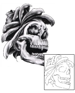 Skull Tattoo Horror tattoo | ELF-00071