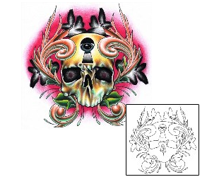 Skull Tattoo Miscellaneous tattoo | ELF-00075