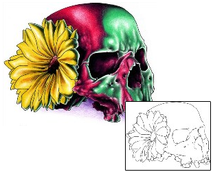 Skull Tattoo Horror tattoo | ELF-00085