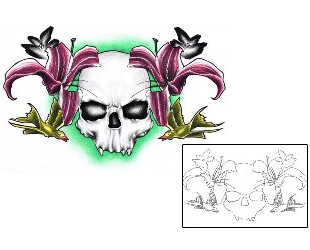 Skull Tattoo Horror tattoo | ELF-00087