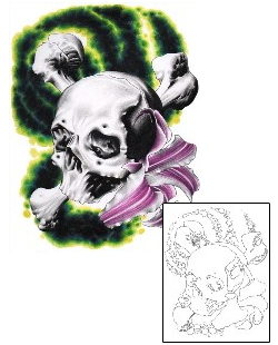 Skull Tattoo Horror tattoo | ELF-00089