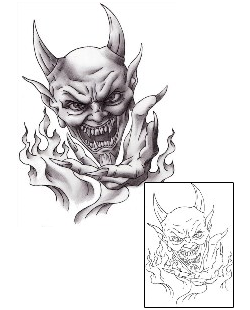 Devil - Demon Tattoo Miscellaneous tattoo | ENF-00010