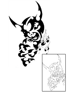 Devil - Demon Tattoo Tattoo Styles tattoo | ENF-00027