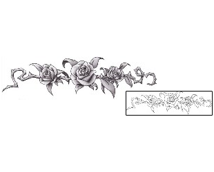 Rose Tattoo Specific Body Parts tattoo | ENF-00034