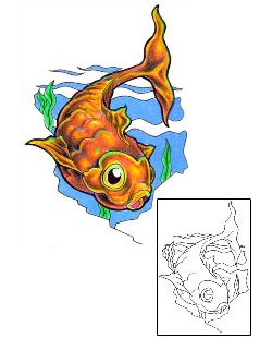 Fish Tattoo Marine Life tattoo | EOF-00018
