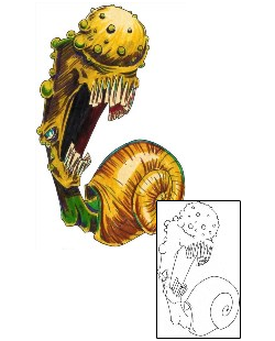 Snail Tattoo Horror tattoo | EPF-00008