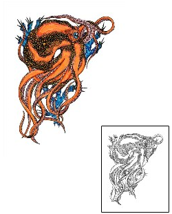 Octopus Tattoo Marine Life tattoo | EQF-00006