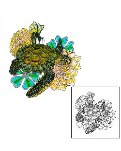 Turtle Tattoo Reptiles & Amphibians tattoo | EQF-00018