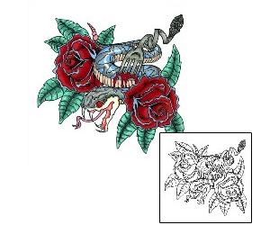 Snake Tattoo Plant Life tattoo | EQF-00026