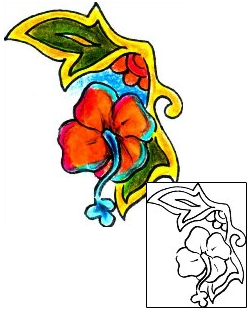 Hibiscus Tattoo Plant Life tattoo | ESF-00035