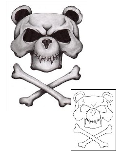 Skull Tattoo Horror tattoo | ETF-00002